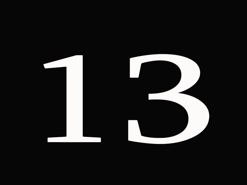Почему 13 и 4 несчастливое число, Суеверия связанные с числом 13, подтверждение влияния числа 13.
