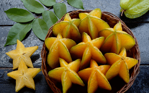 Carambola or star fruit